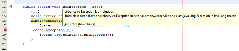 ambigException